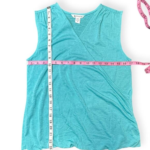 ATHLETA Women’s Teal Breezy Wrap Tank Camisole NWT Size Medium Style #988031 - Picture 8 of 9